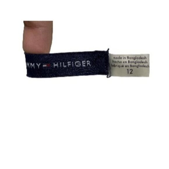 Tommy Hilfiger Women Pullover Pants Straight Leg Linen Blend White Size 12 - Picture 4 of 5